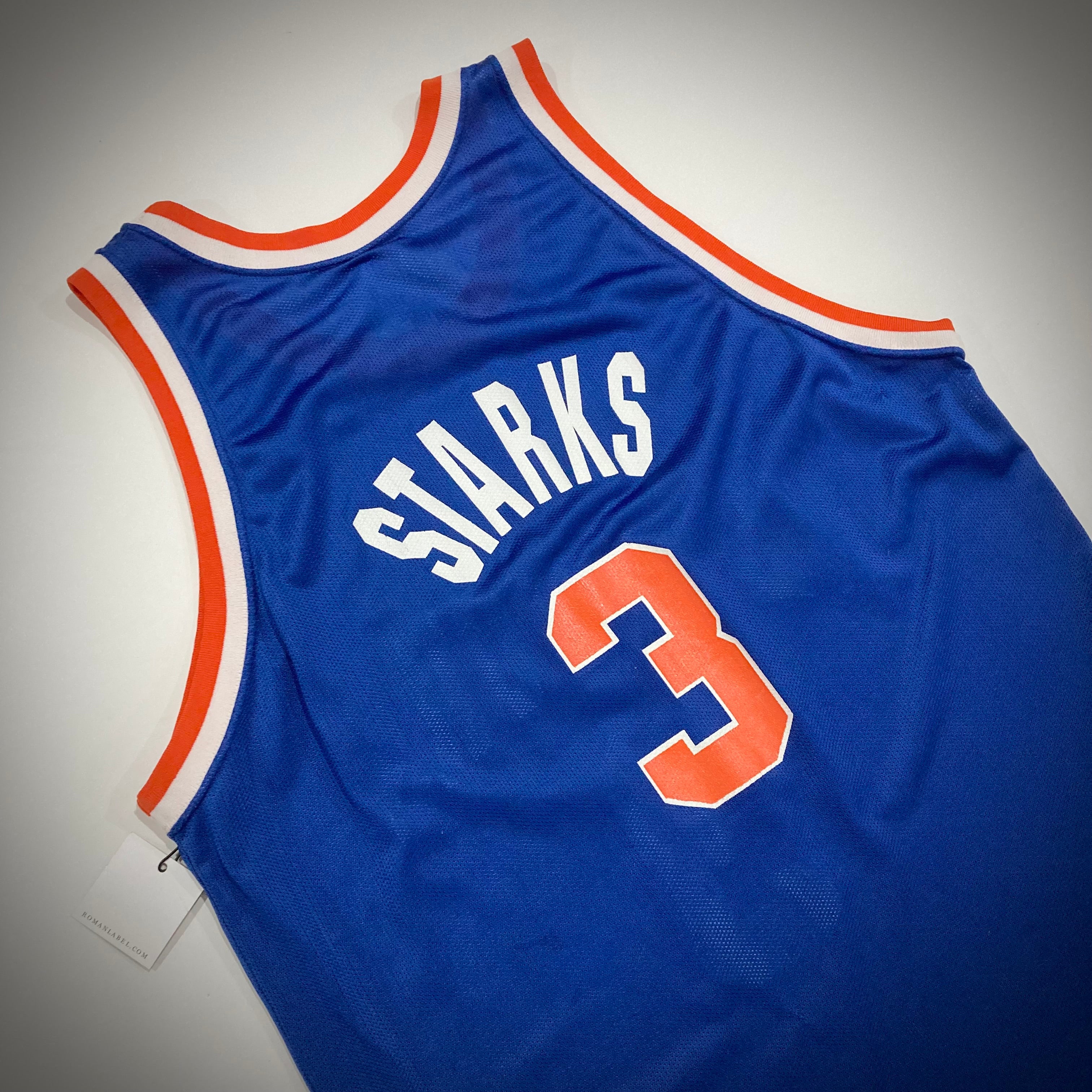 Vintage New York Knicks John Starks Champion Jersey