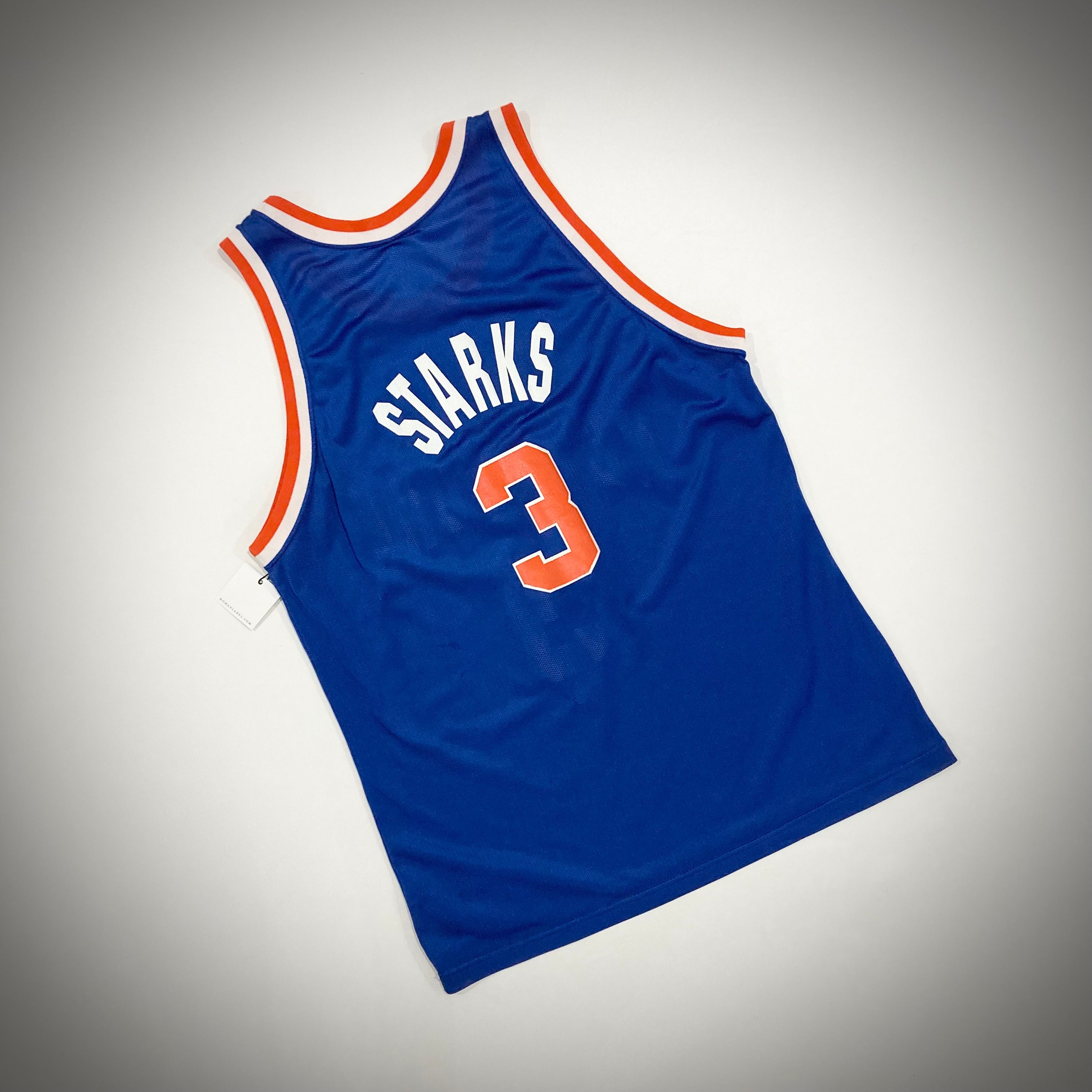 Vintage New York Knicks John Starks Champion Jersey