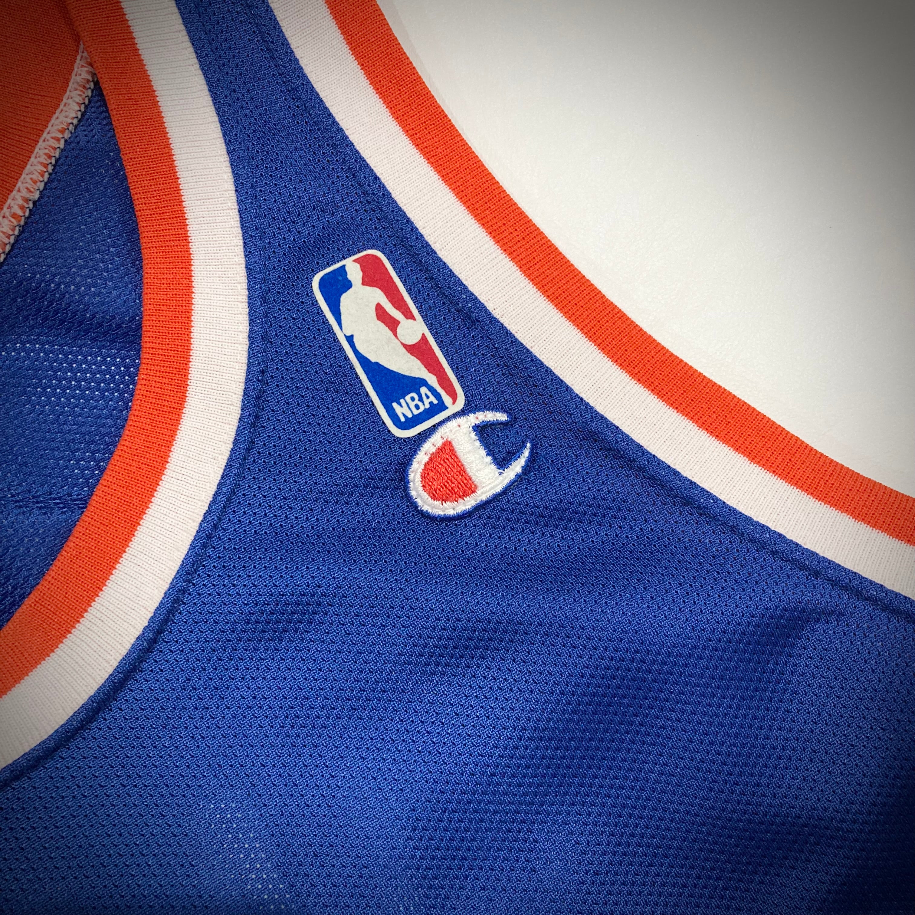 Vintage New York Knicks John Starks Champion Jersey