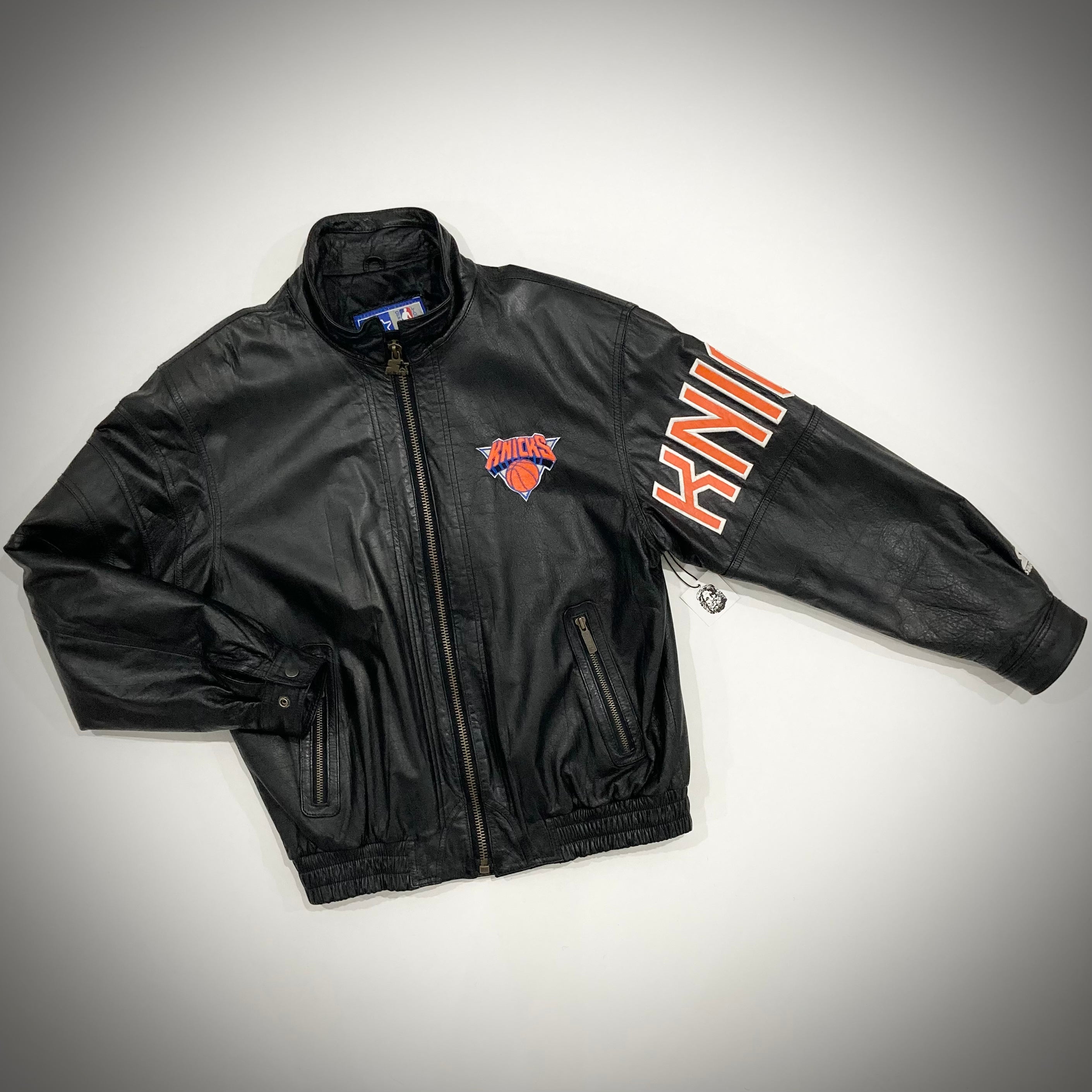 Vintage New York Knicks Starter Leather Jacket