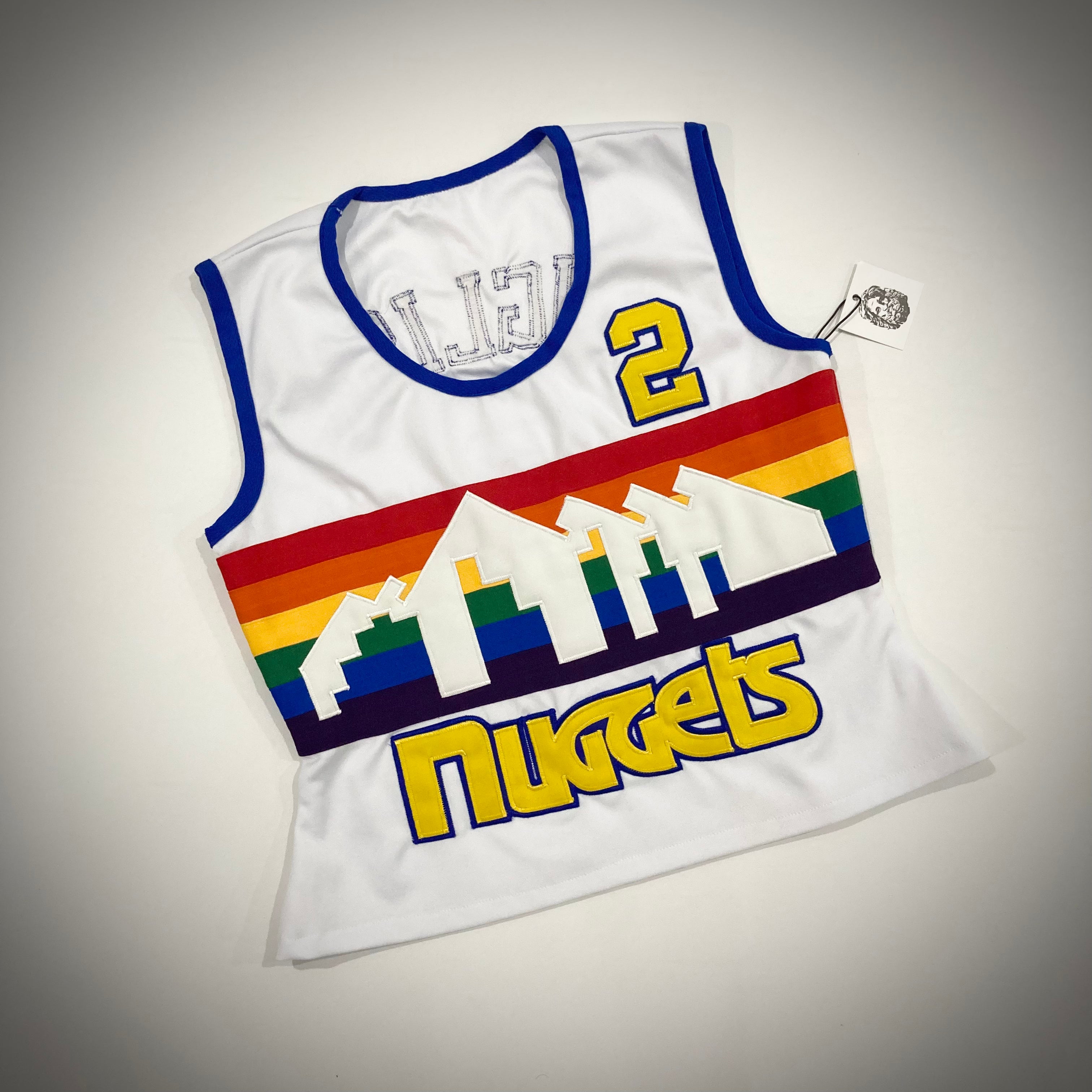 Denver nuggets throwback jersey top white