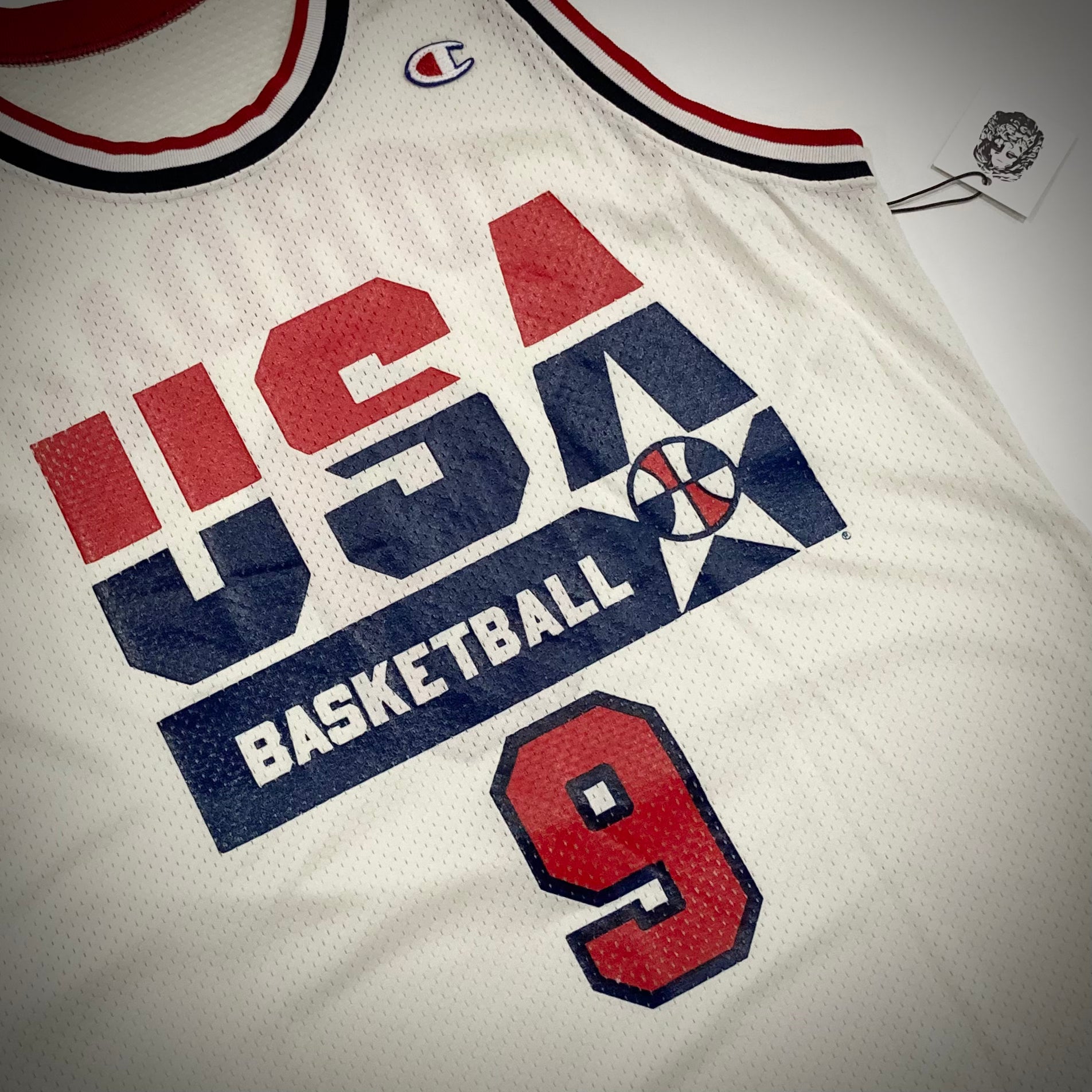 Vintage Champion USA Olympic Michael Jordan Jersey ROMAN