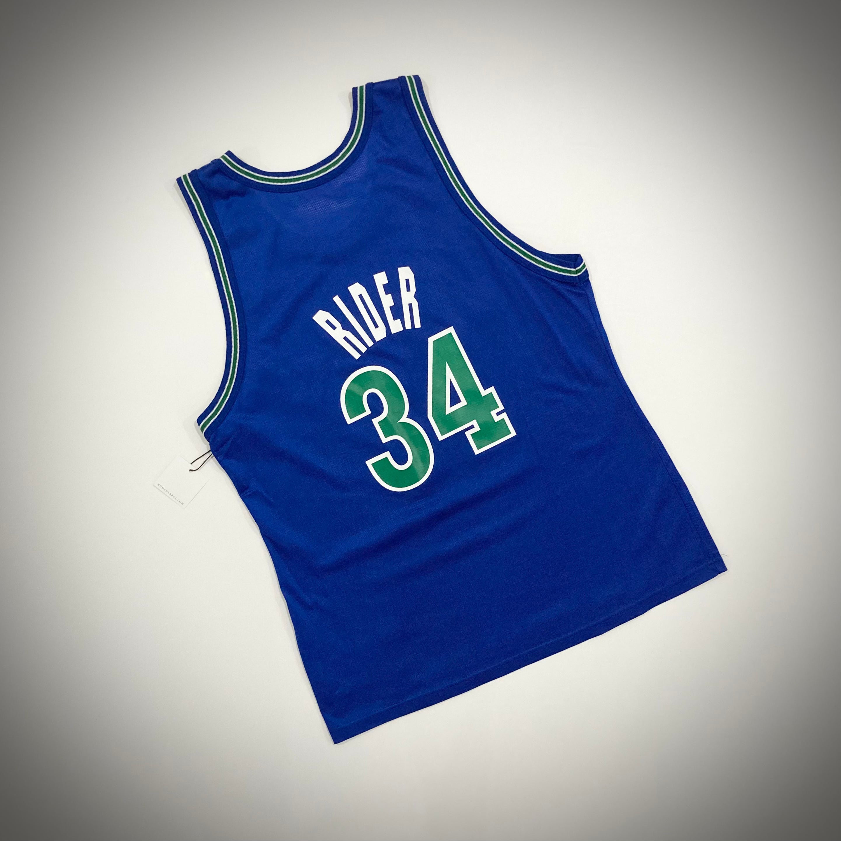Vintage Champion Minnesota Timberwolves Isaiah Rider Jersey ROMAN