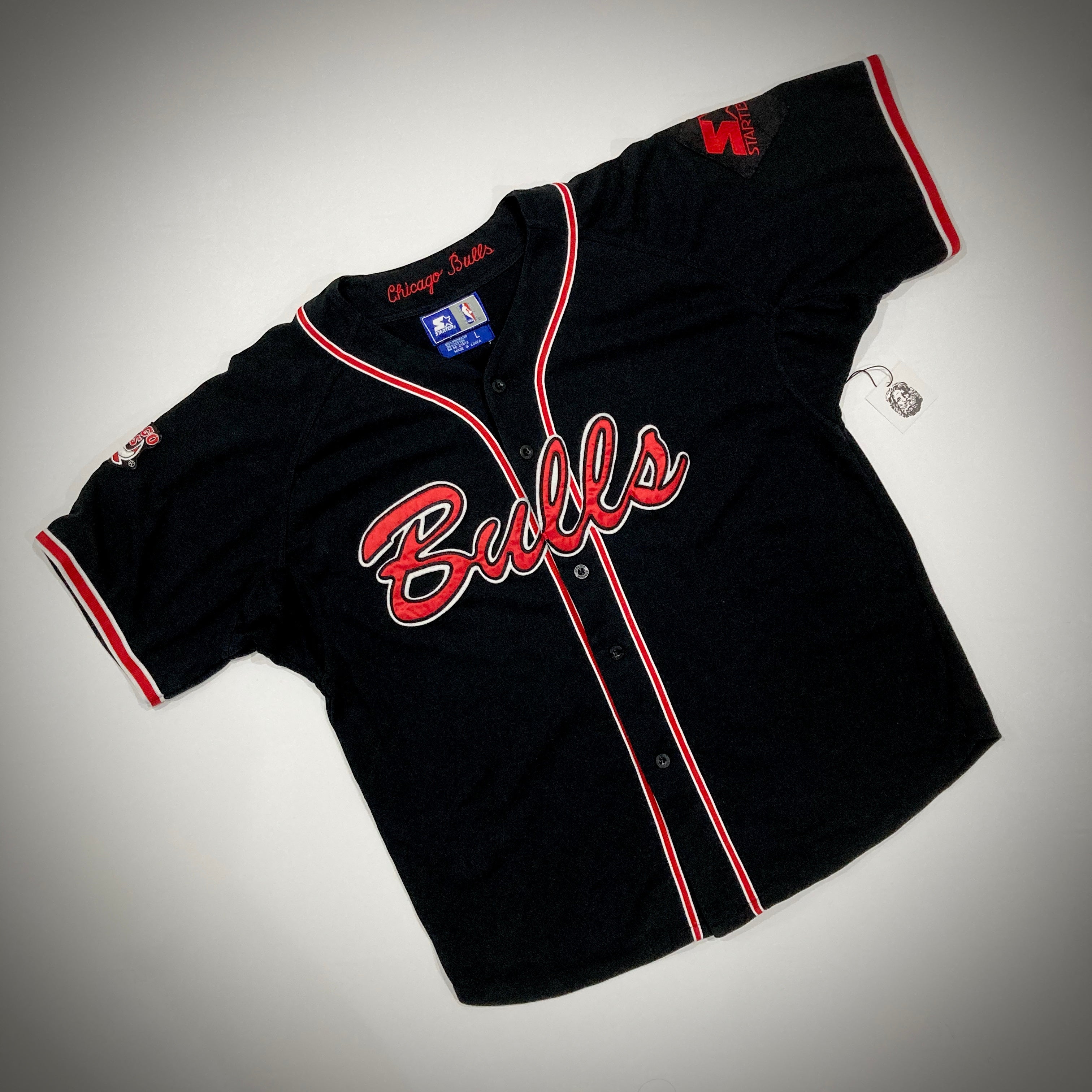Vintage Chicago Bulls Starter Button Down Baseball Jersey Men's Size Large  for Sale in Westminster, CA - OfferUp