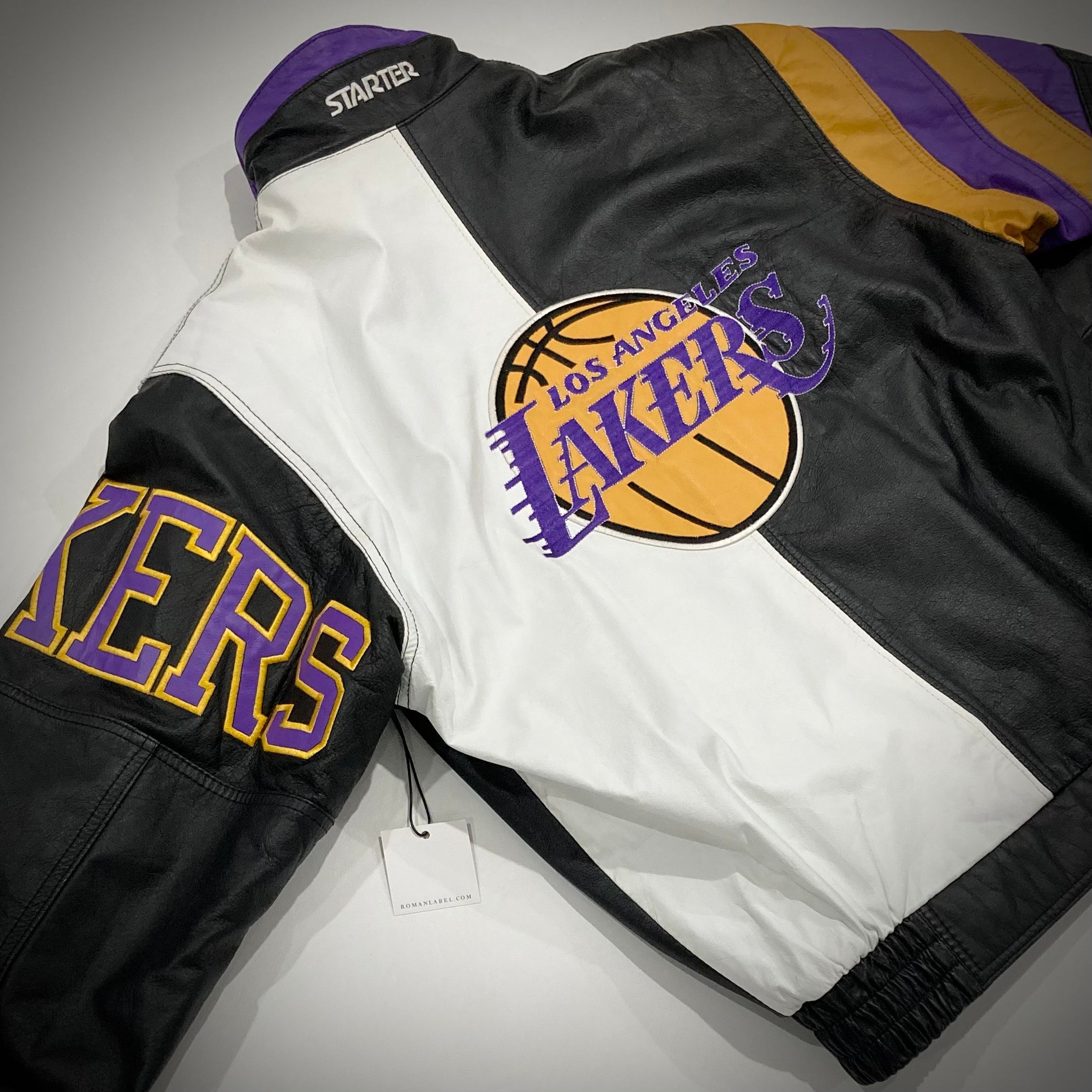 Vintage Los Angeles Lakers Leather Varsity Jacket – Continuous Vintage