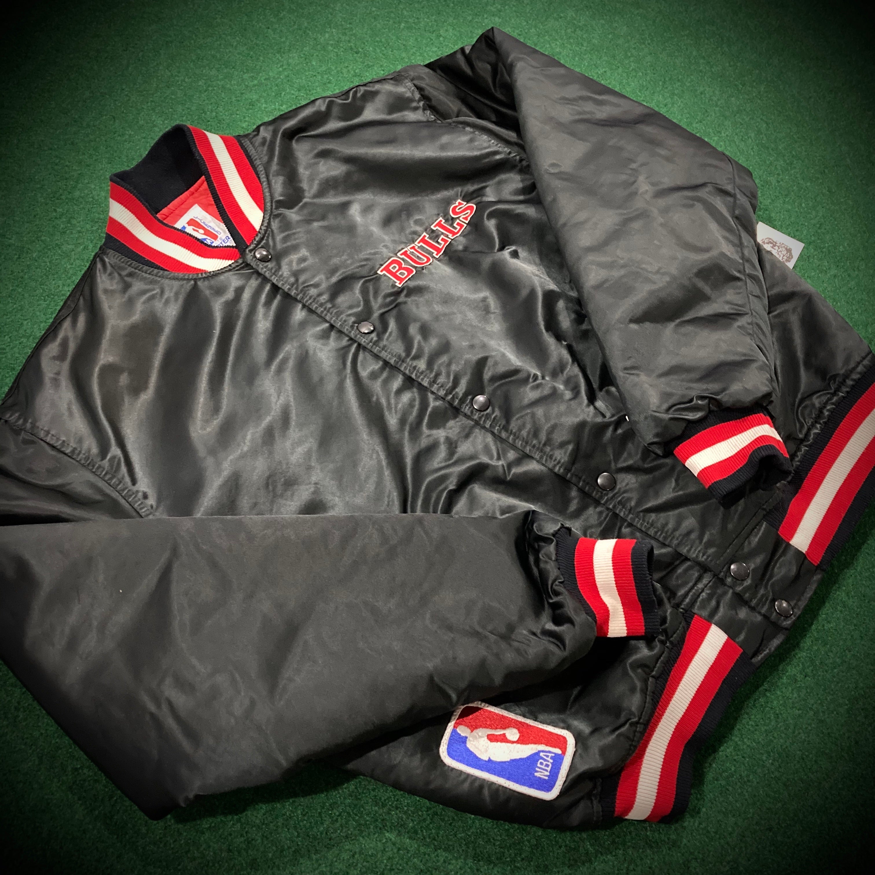 Chicago Bulls Black Vintage Starter Jacket 4X-Large