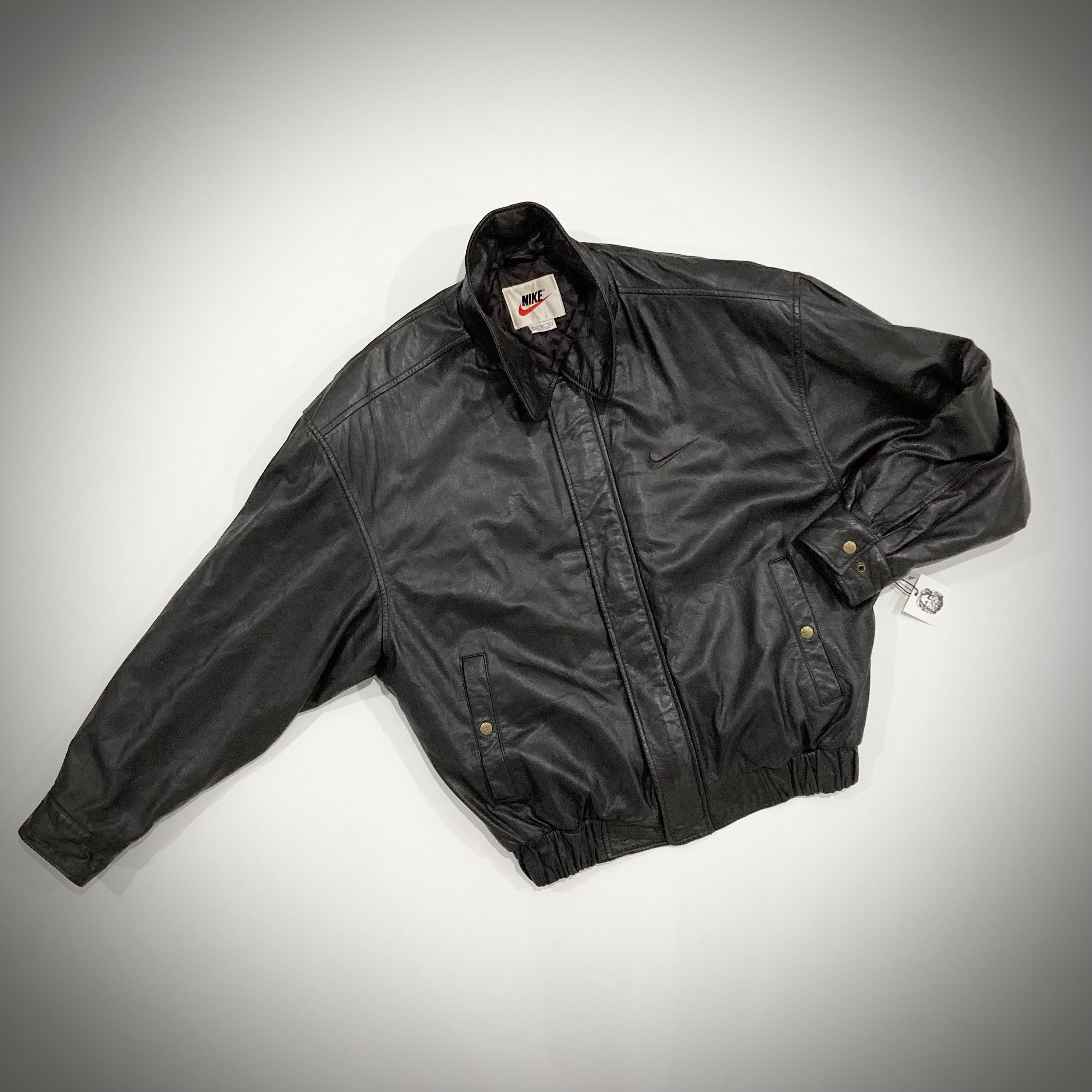 Vintage Nike Leather Bomber Jacket