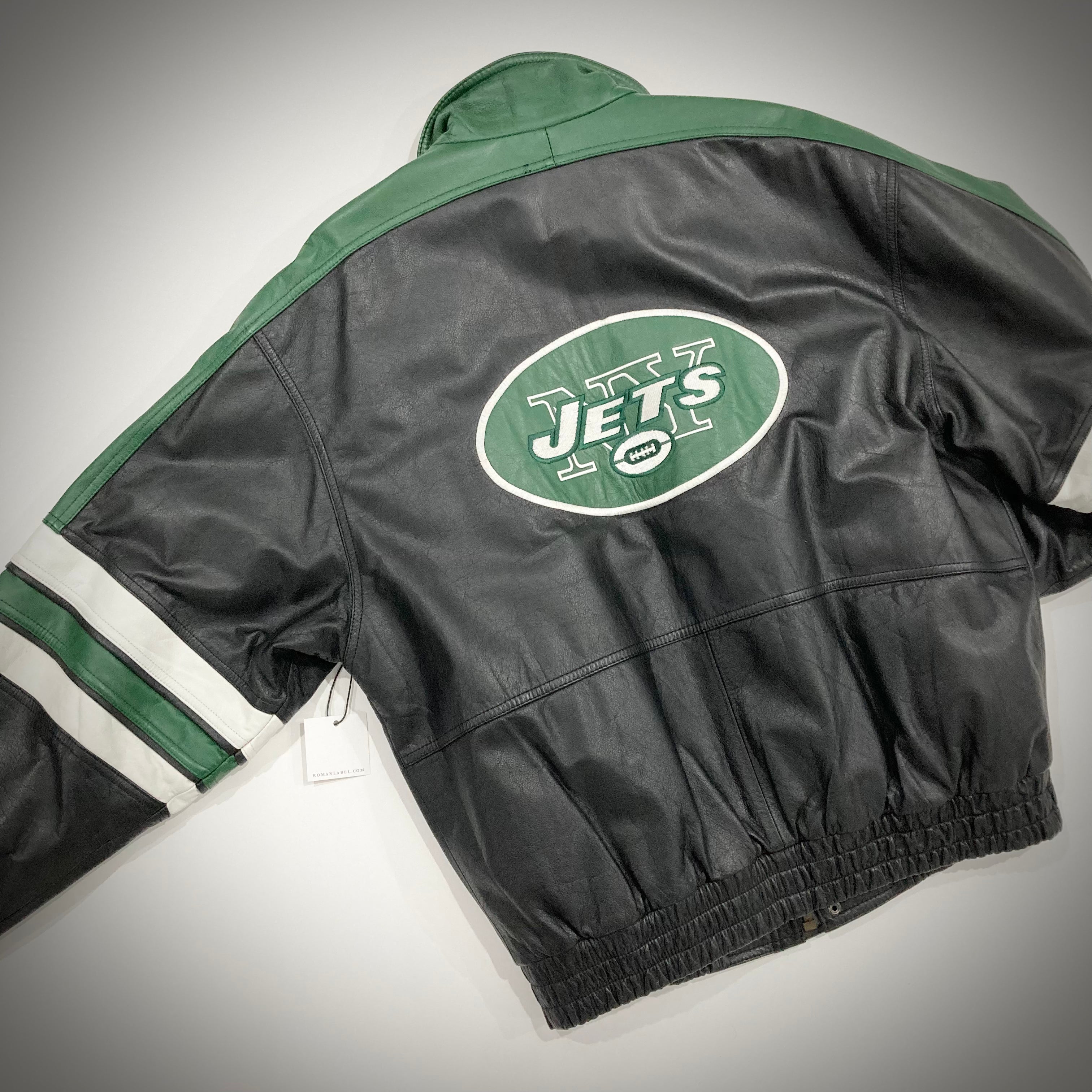 Vintage New York Jets Leather Jacket