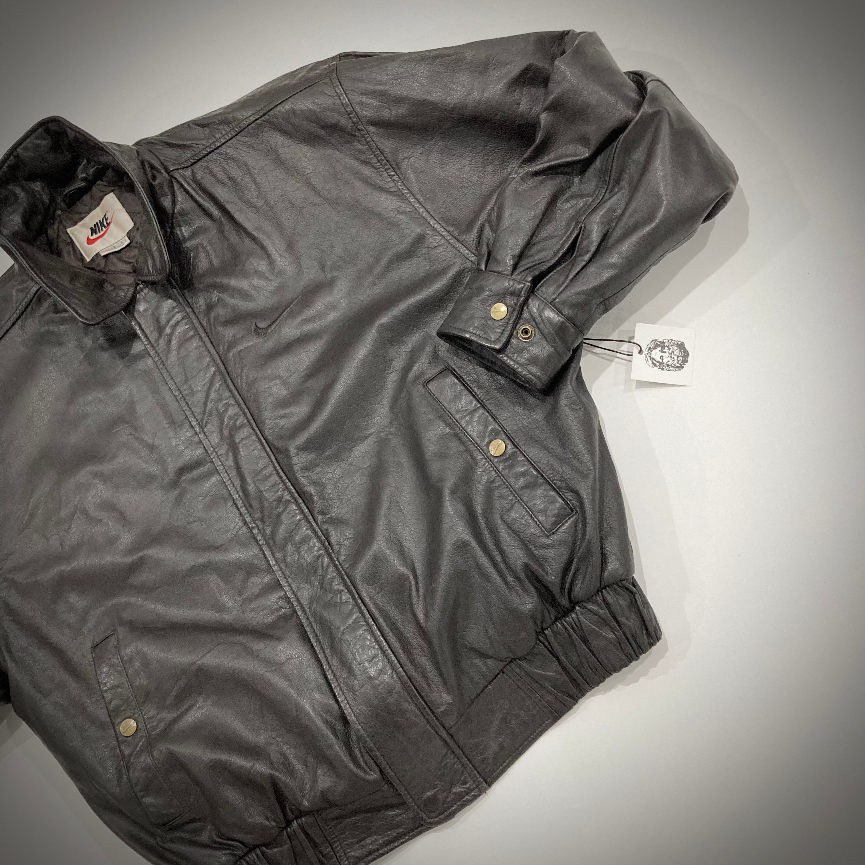 Vintage Nike Leather Bomber Jacket