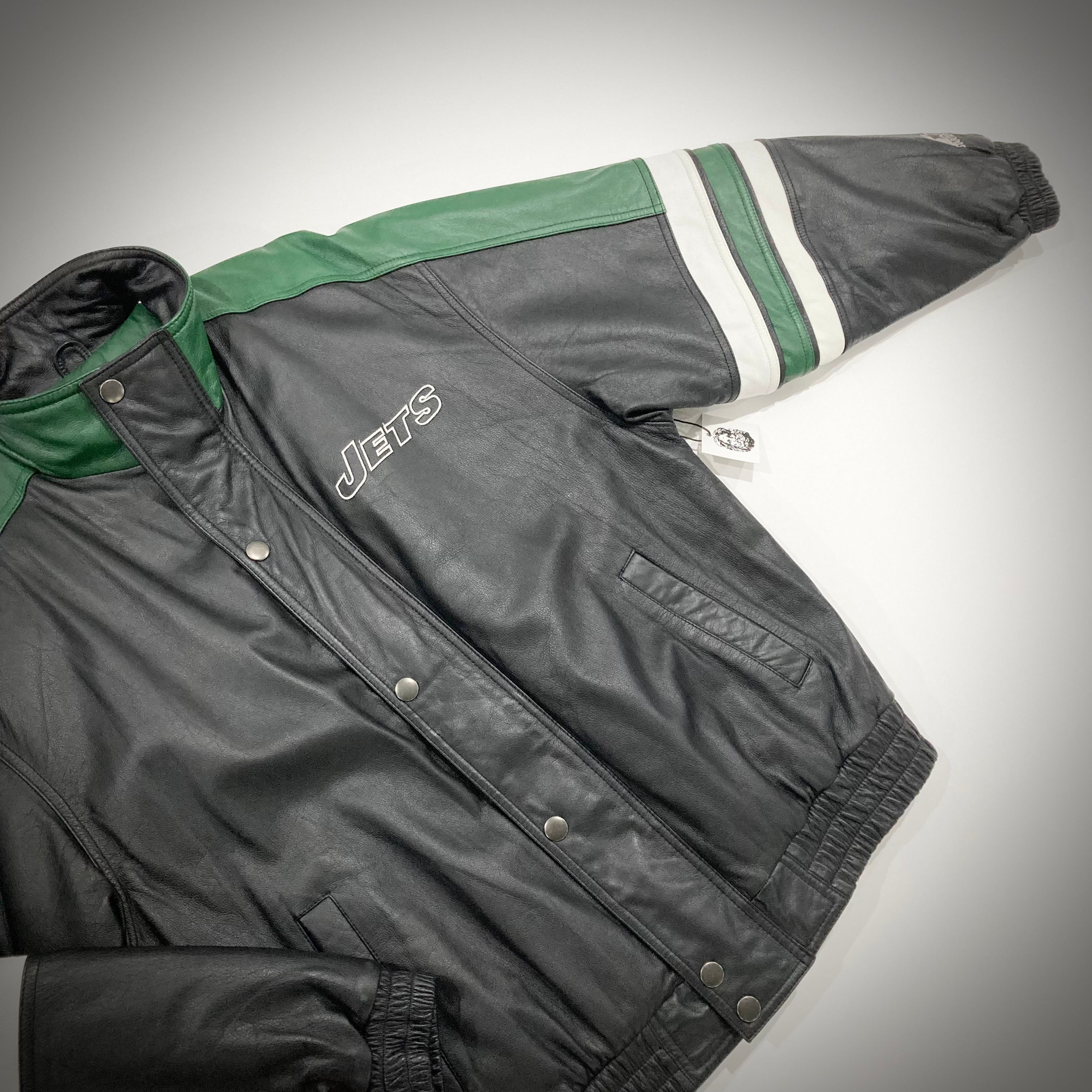 Vintage New York Jets Leather Jacket