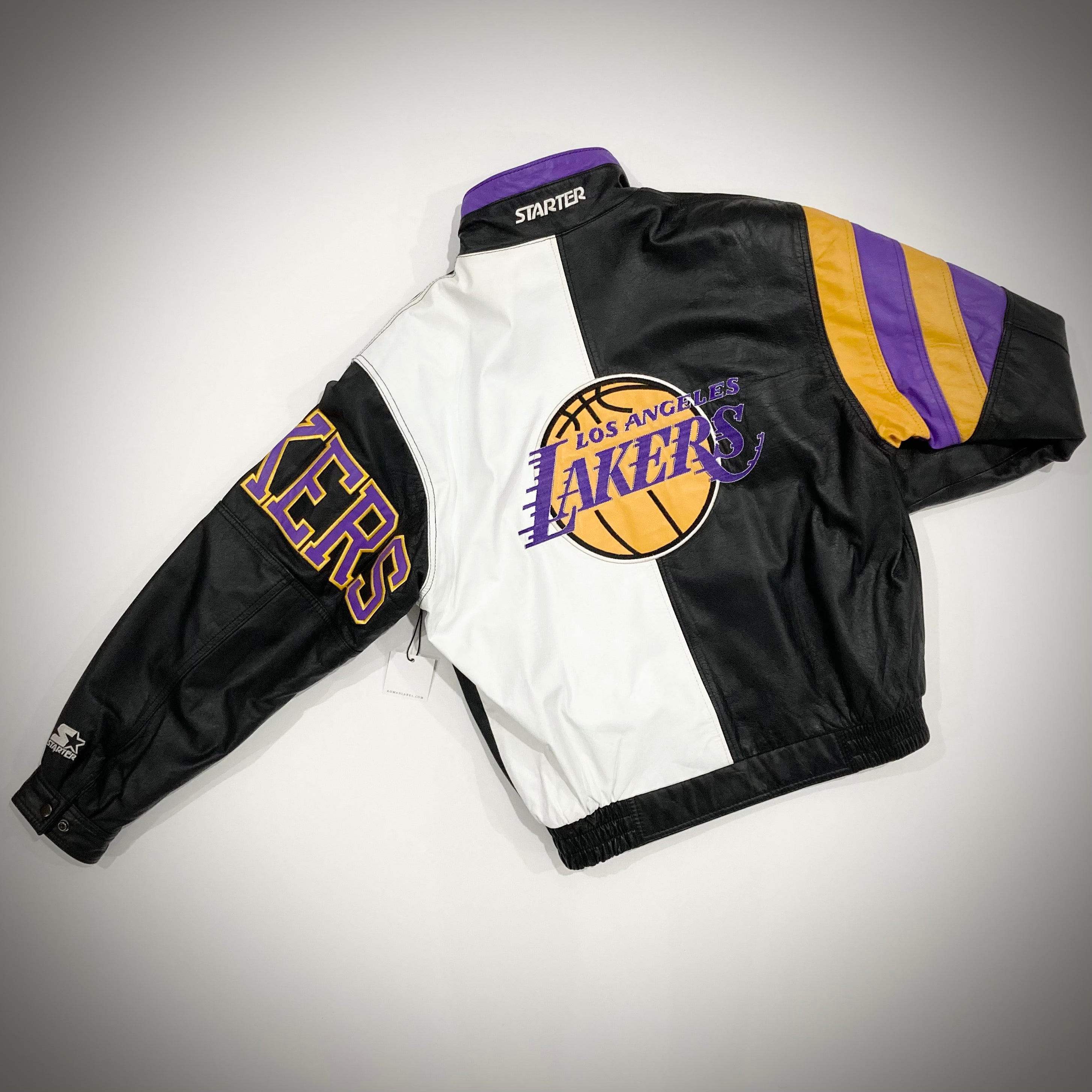 Vintage Starter Los Angeles Lakers Black Jacket (Size XL) — Roots