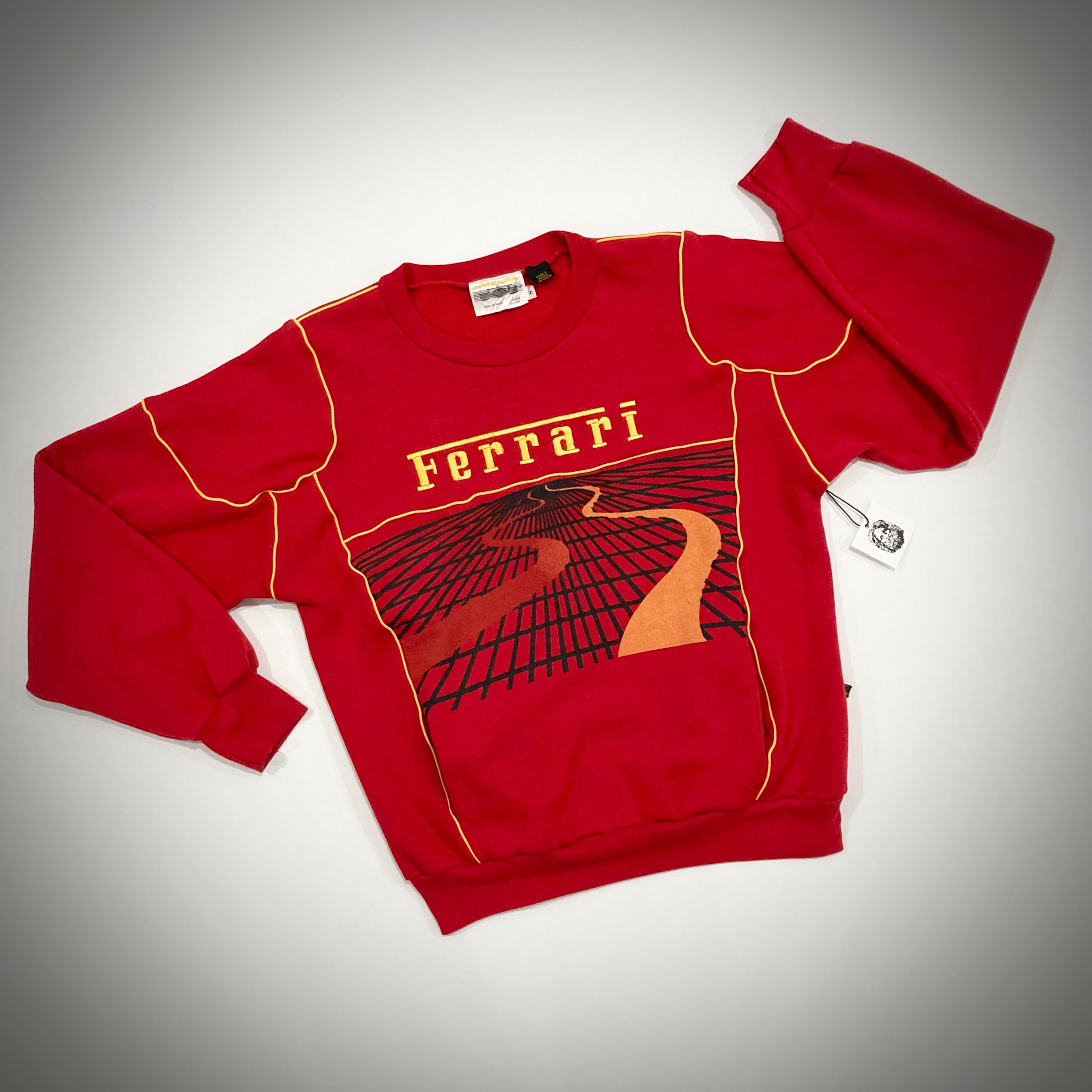 Vintage Ferrari Style Auto Sweatshirt ROMAN
